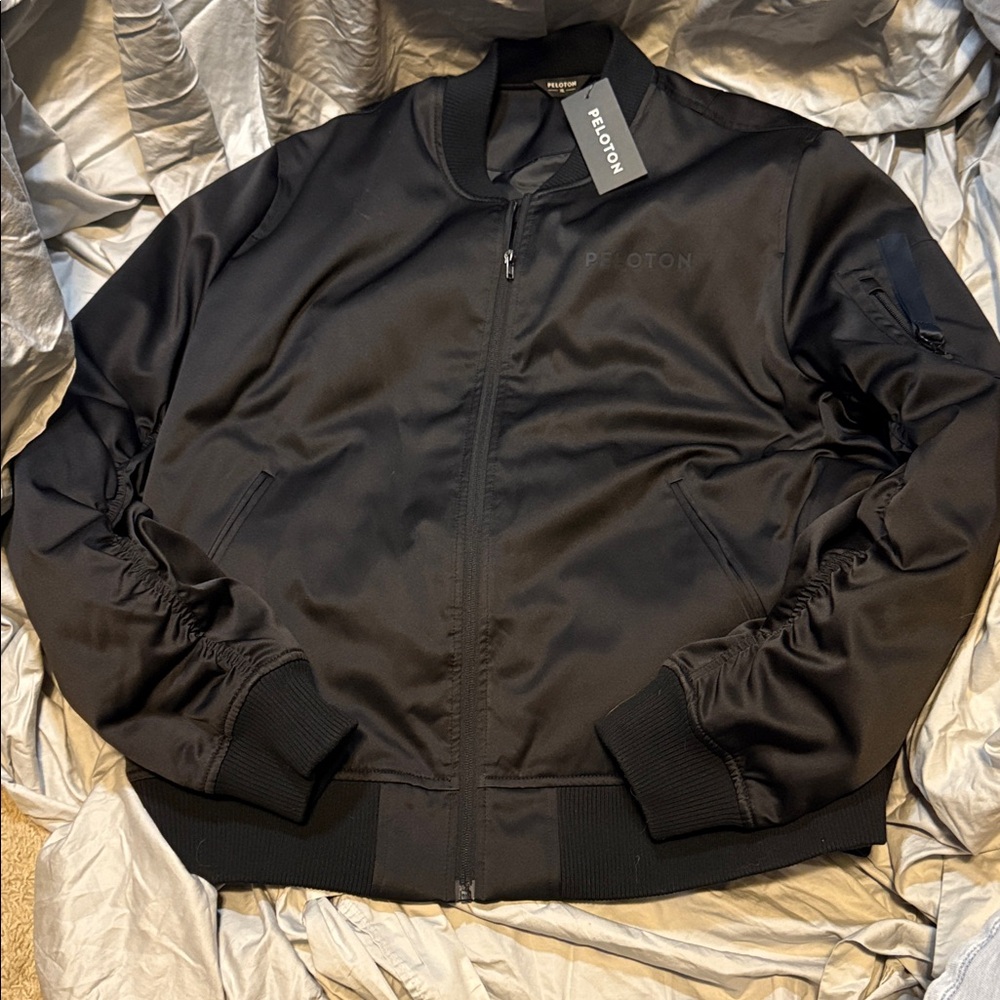 Peloton Charcoal Bomber Jacket